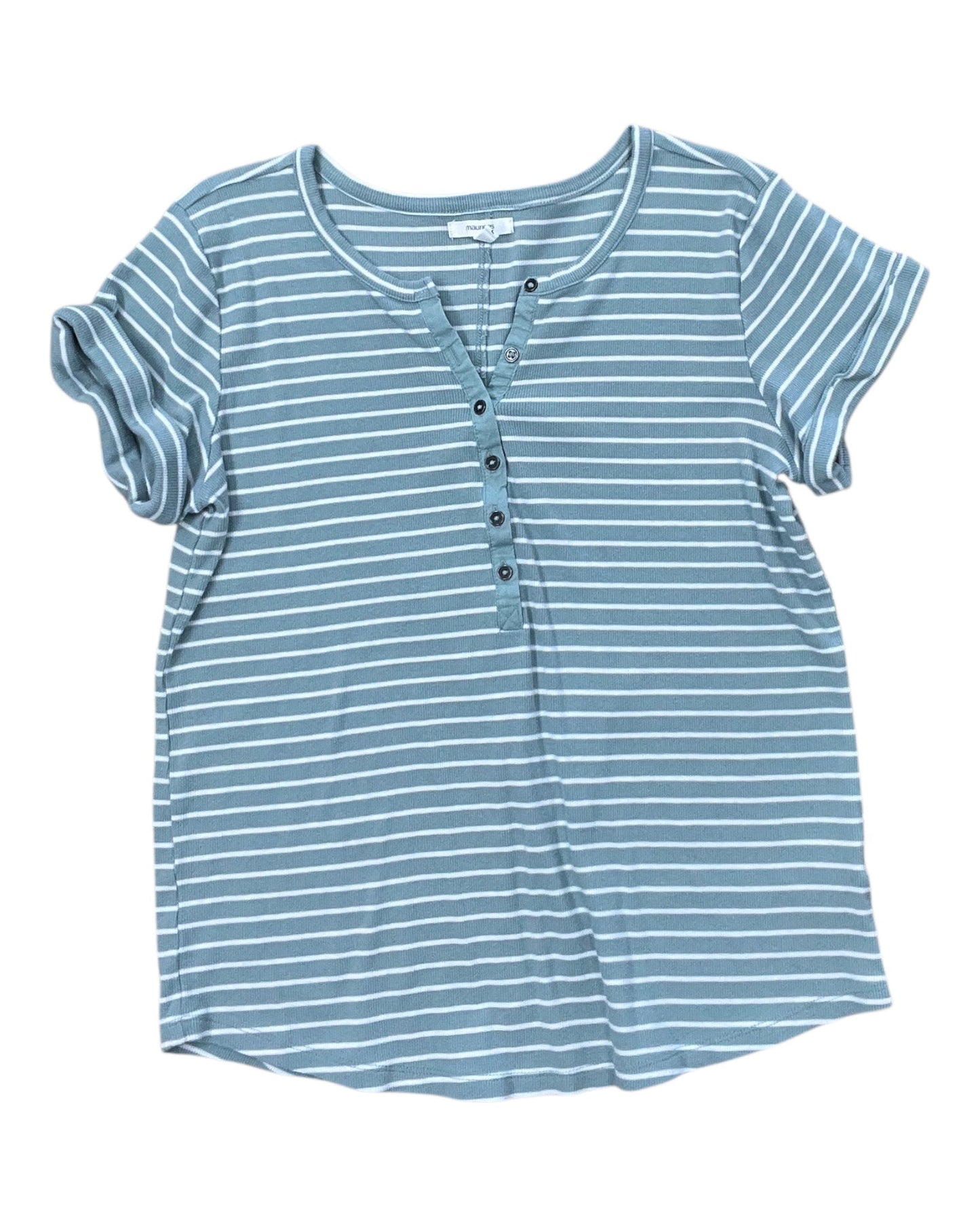 Top Ss By Maurices In Green & White, Size:L