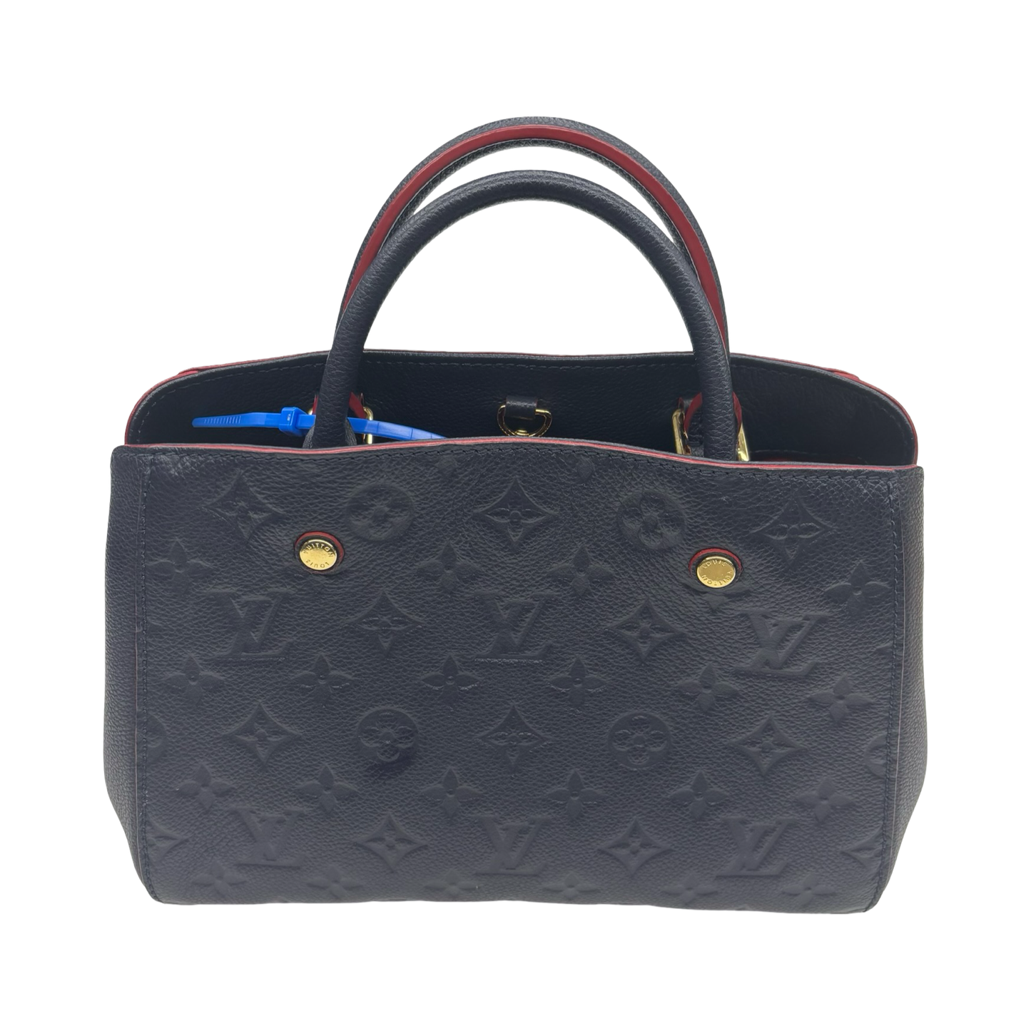 Handbag Luxury Designer By Louis Vuitton In Navy, Size:Medium