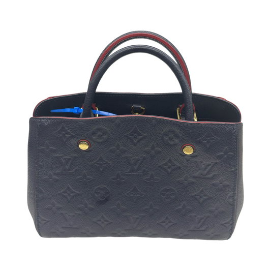 Handbag Luxury Designer By Louis Vuitton In Navy, Size:Medium