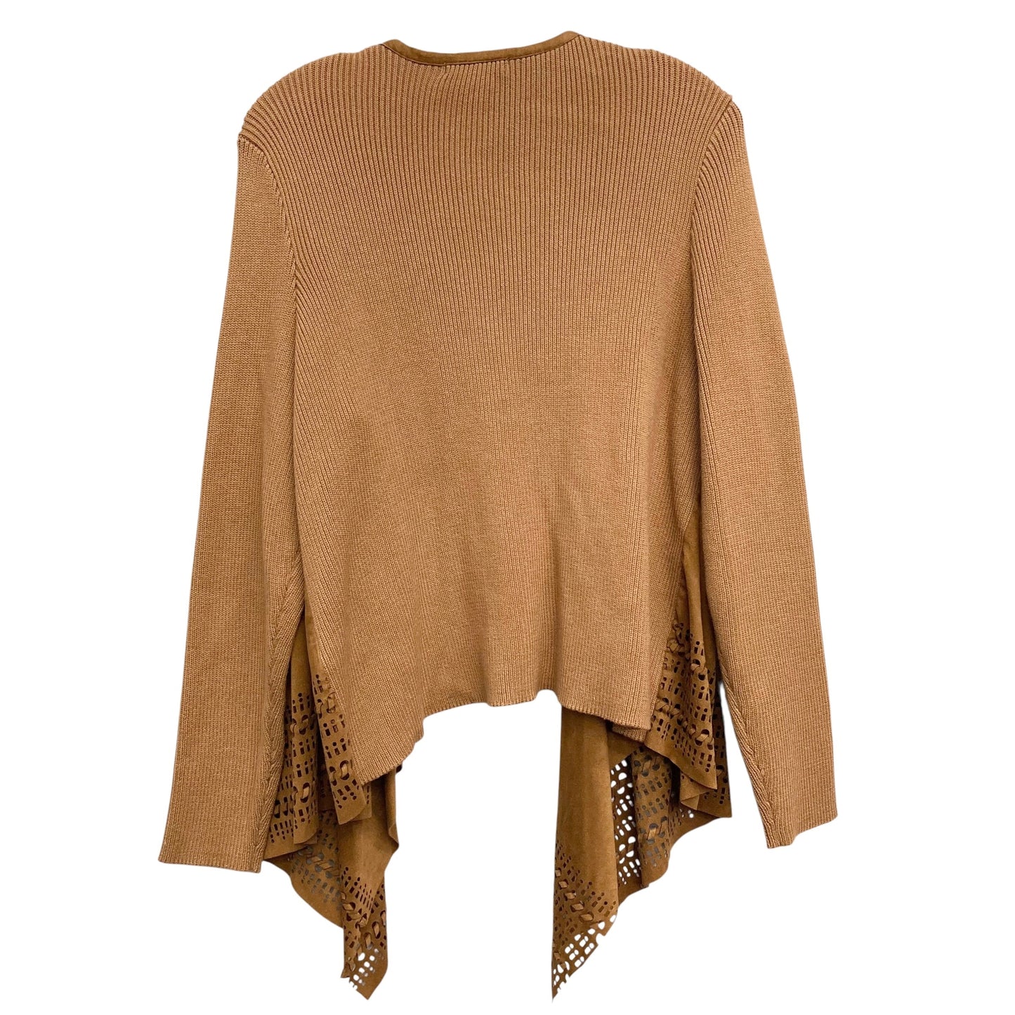 Sweater Cardigan By Westport In Brown, Size:2X