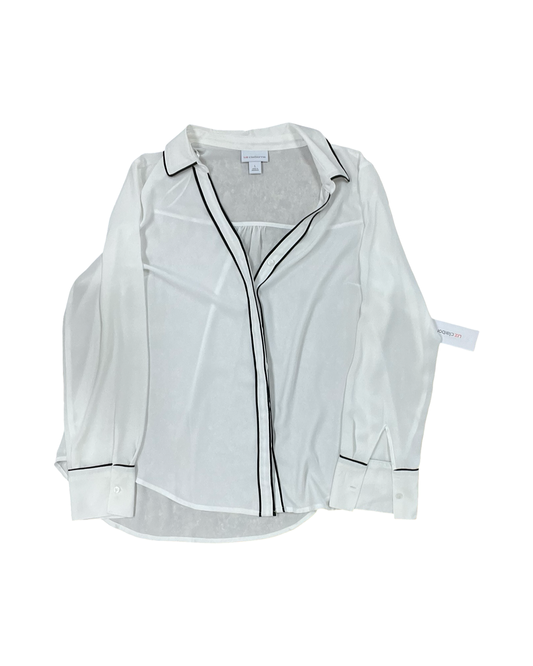 Top Ls By Liz Claiborne In White, Size:L