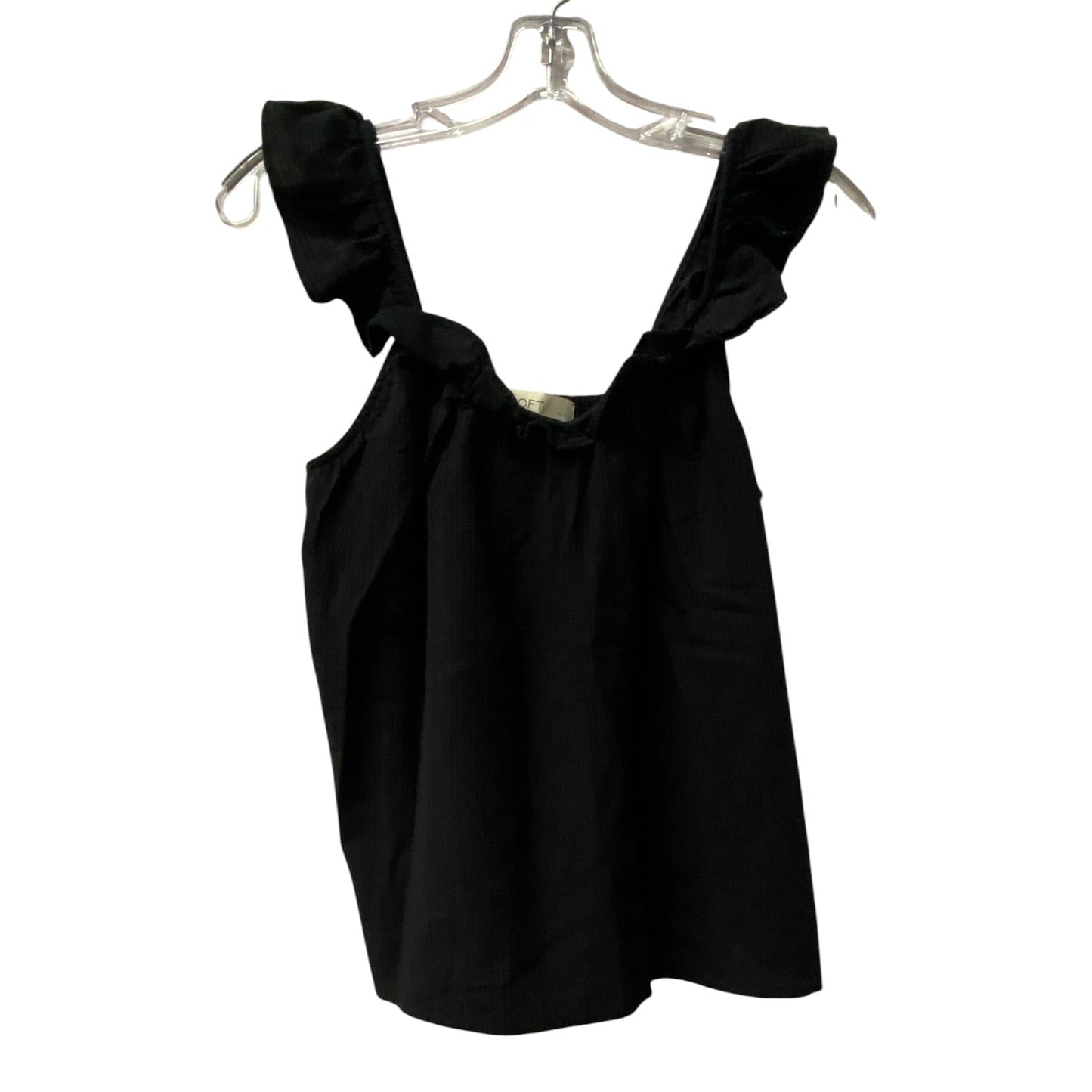 Top Sleeveless By Loft In Black, Size:Xsp
