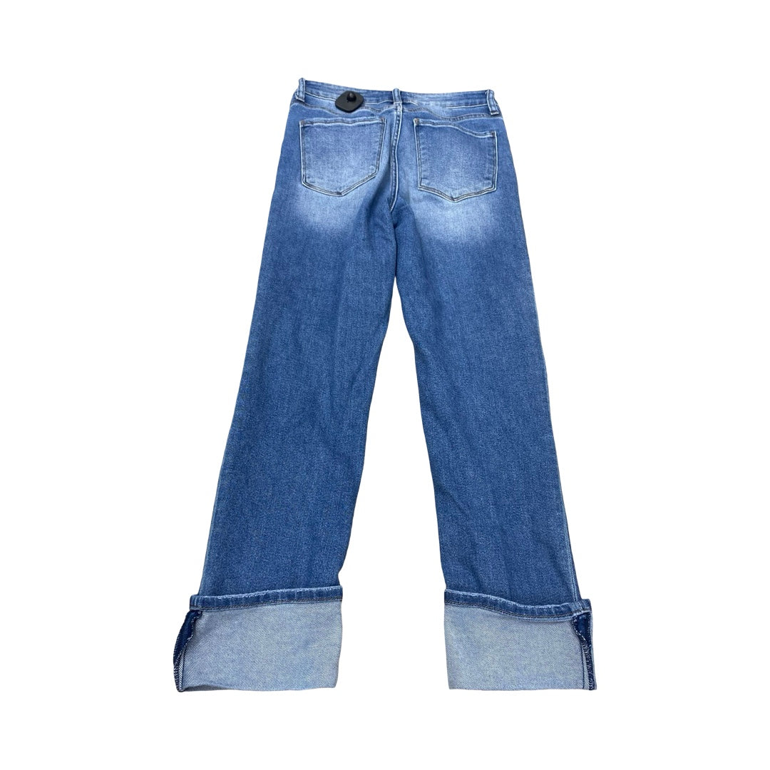 Jeans Straight By Evereve In Blue Denim, Size:4