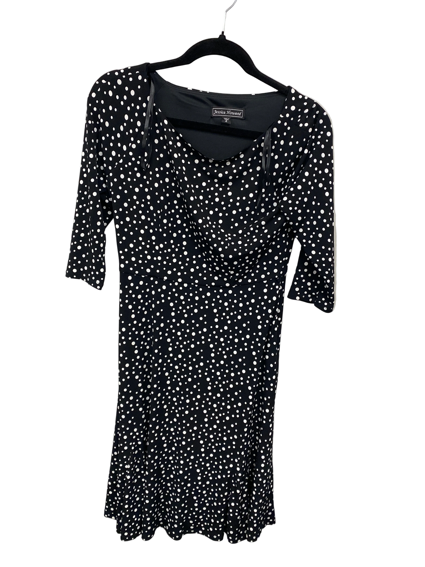 Dress Casual Short By Jessica Howard In Black & White, Size: 4