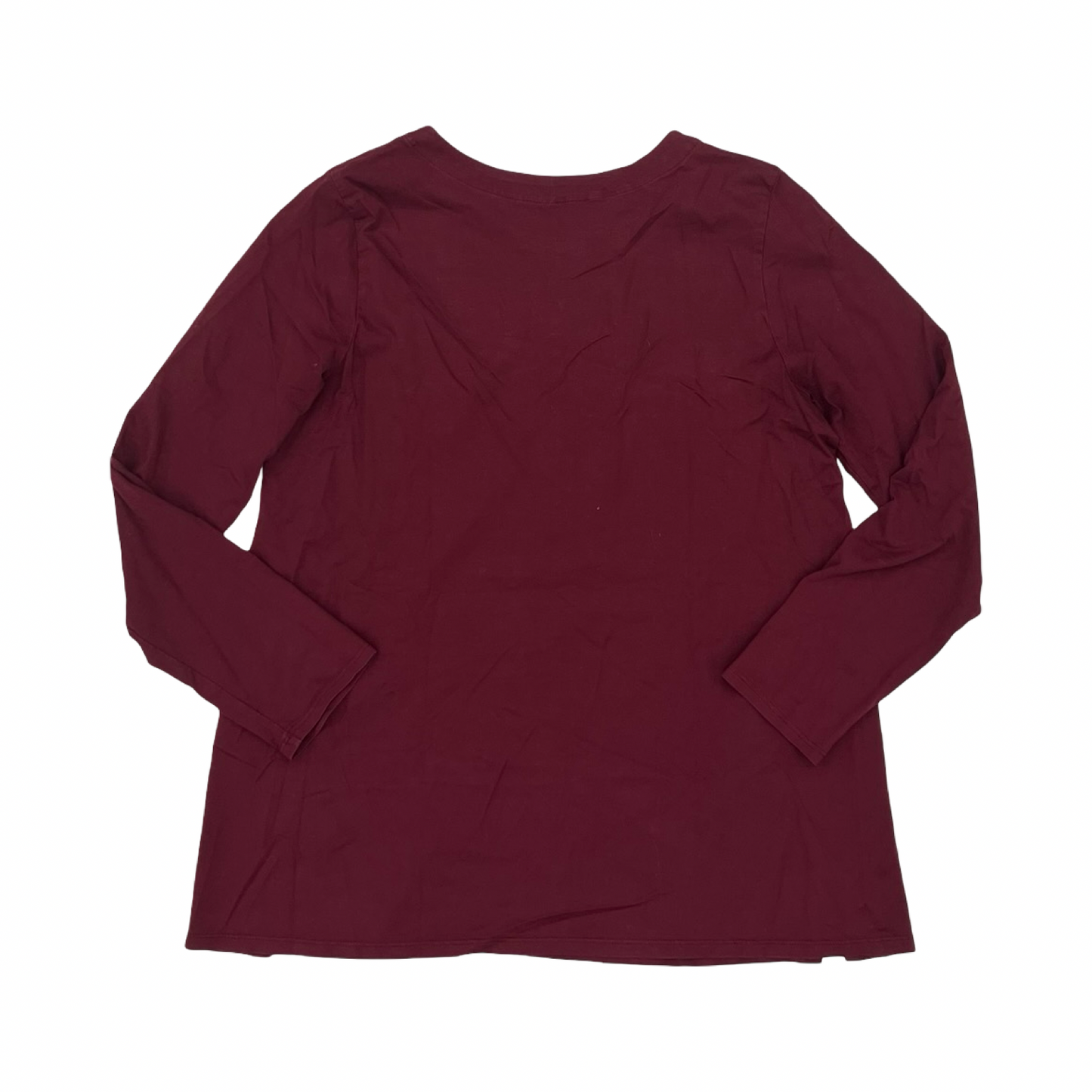 Top Ls By J. Jill In Red, Size:Mp