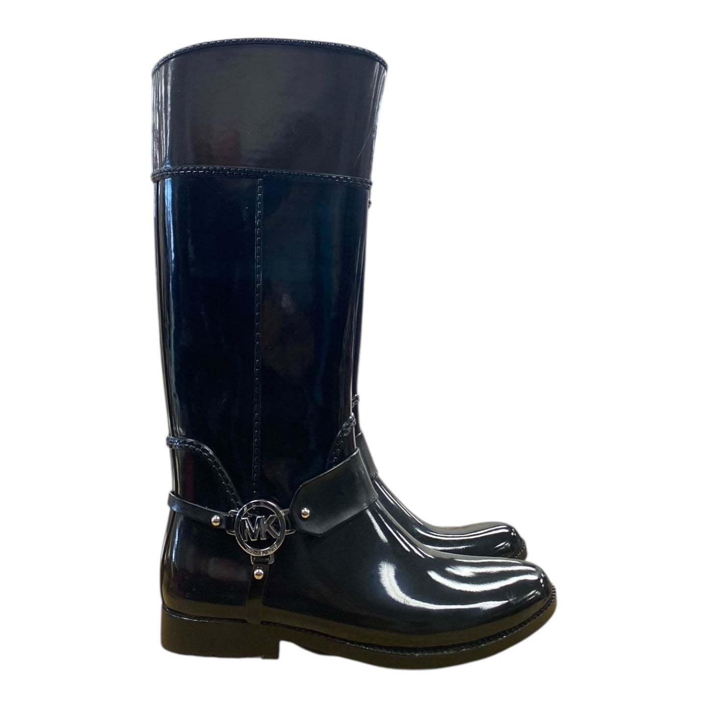 Boots Knee Flats By Michael By Michael Kors In Black, Size:10