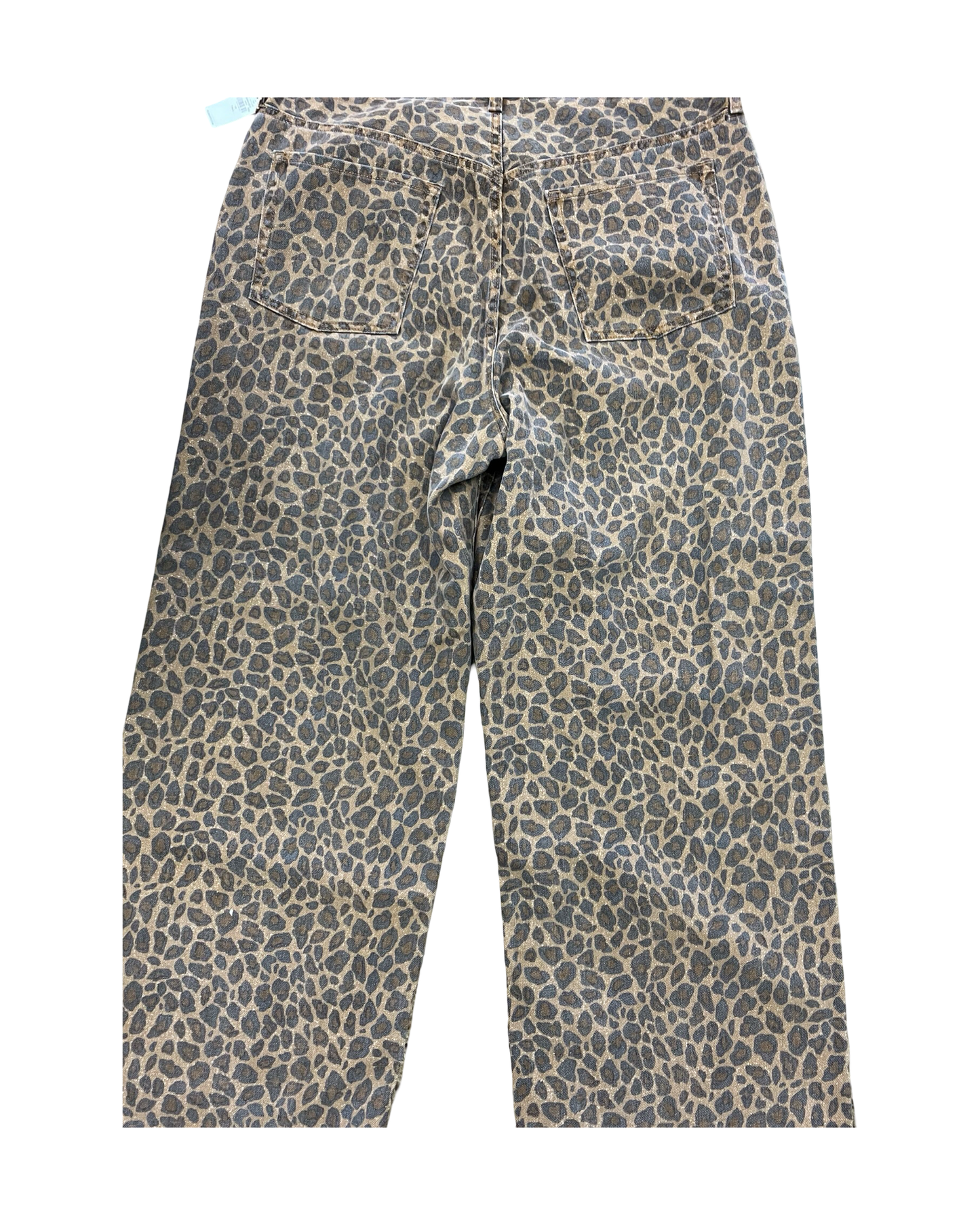 Jeans Wide Leg By Old Navy In Animal Print, Size:18