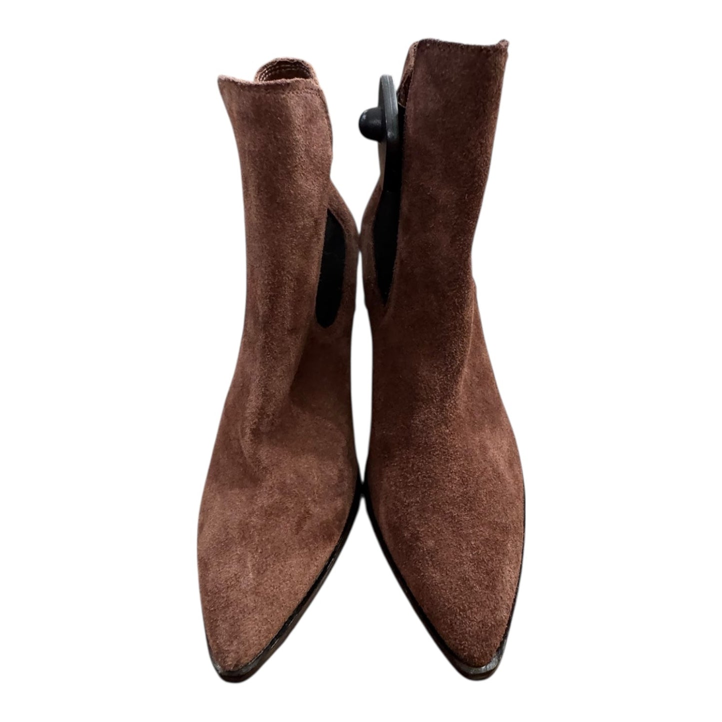 Boots Ankle Heels By Chinese Laundry In Brown, Size:8