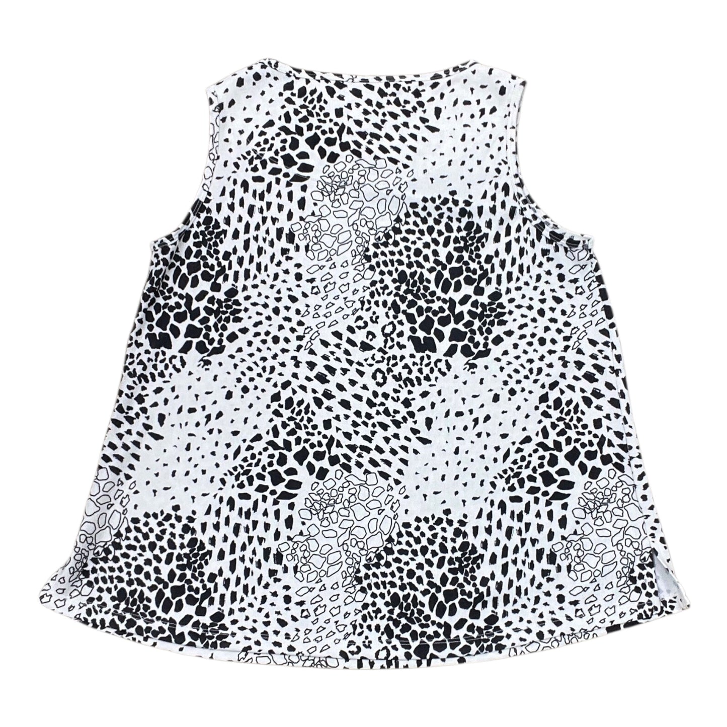 Tank Top By Multiples In Black & Cream, Size:M