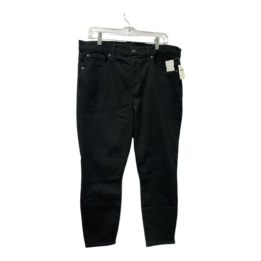 Jeans Skinny By Gap In Black, Size:16