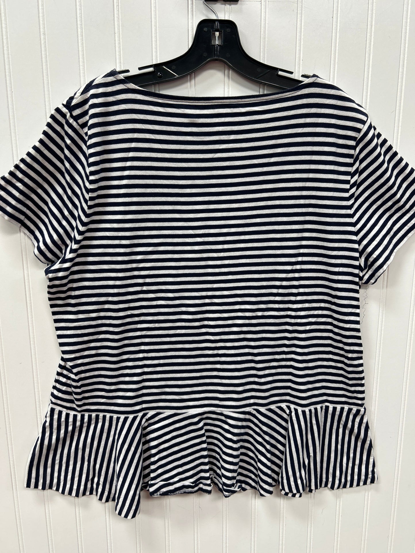 Top Ss By Talbots In Blue & White, Size:Xl