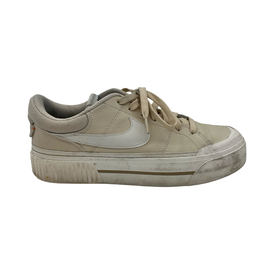 Shoes Sneakers Platform By Nike In Tan & White, Size:9