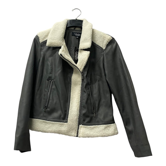 Jacket Moto By Coffee Shop In Grey, Size:Xl