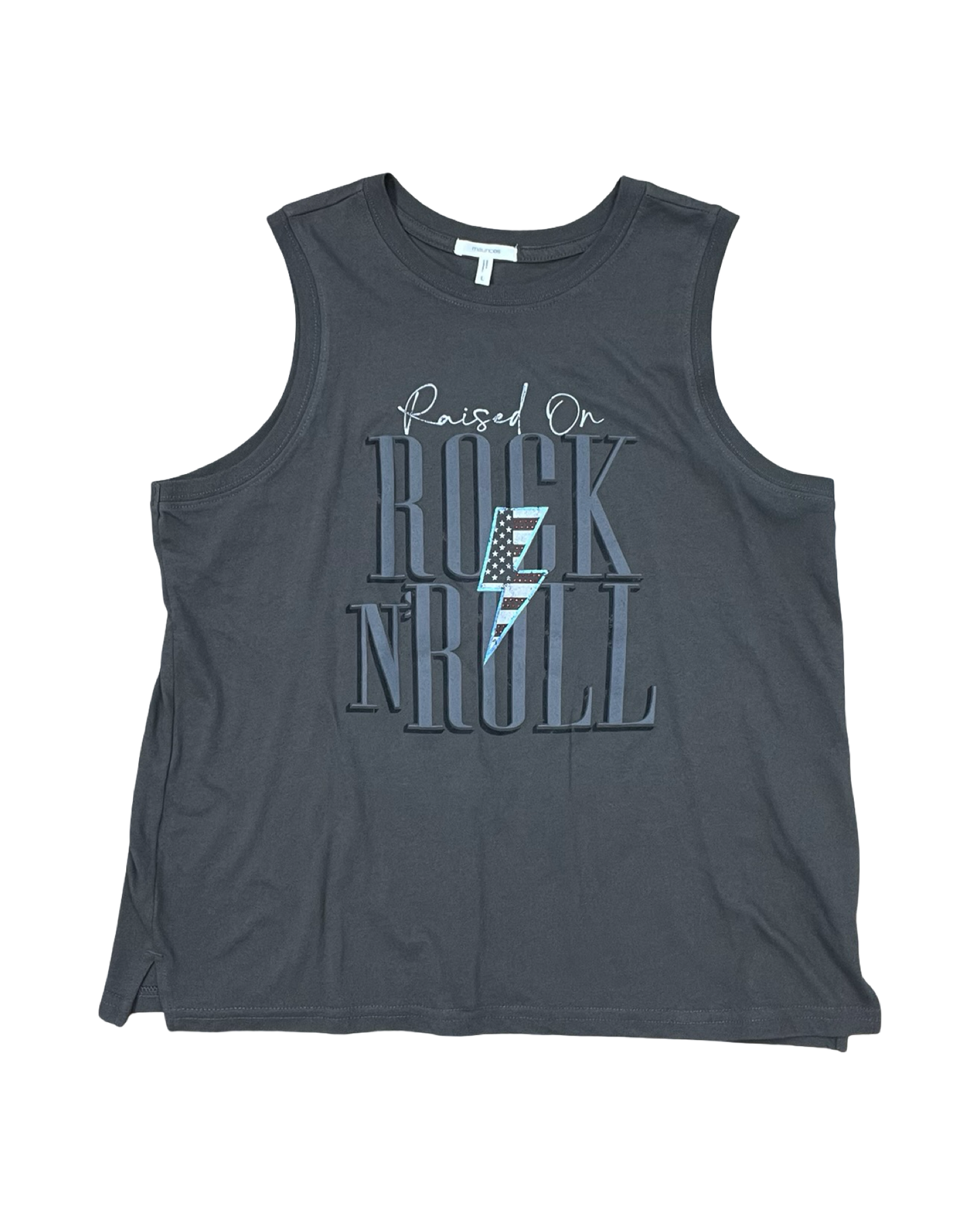 Top Sleeveless By Maurices In Grey, Size:L
