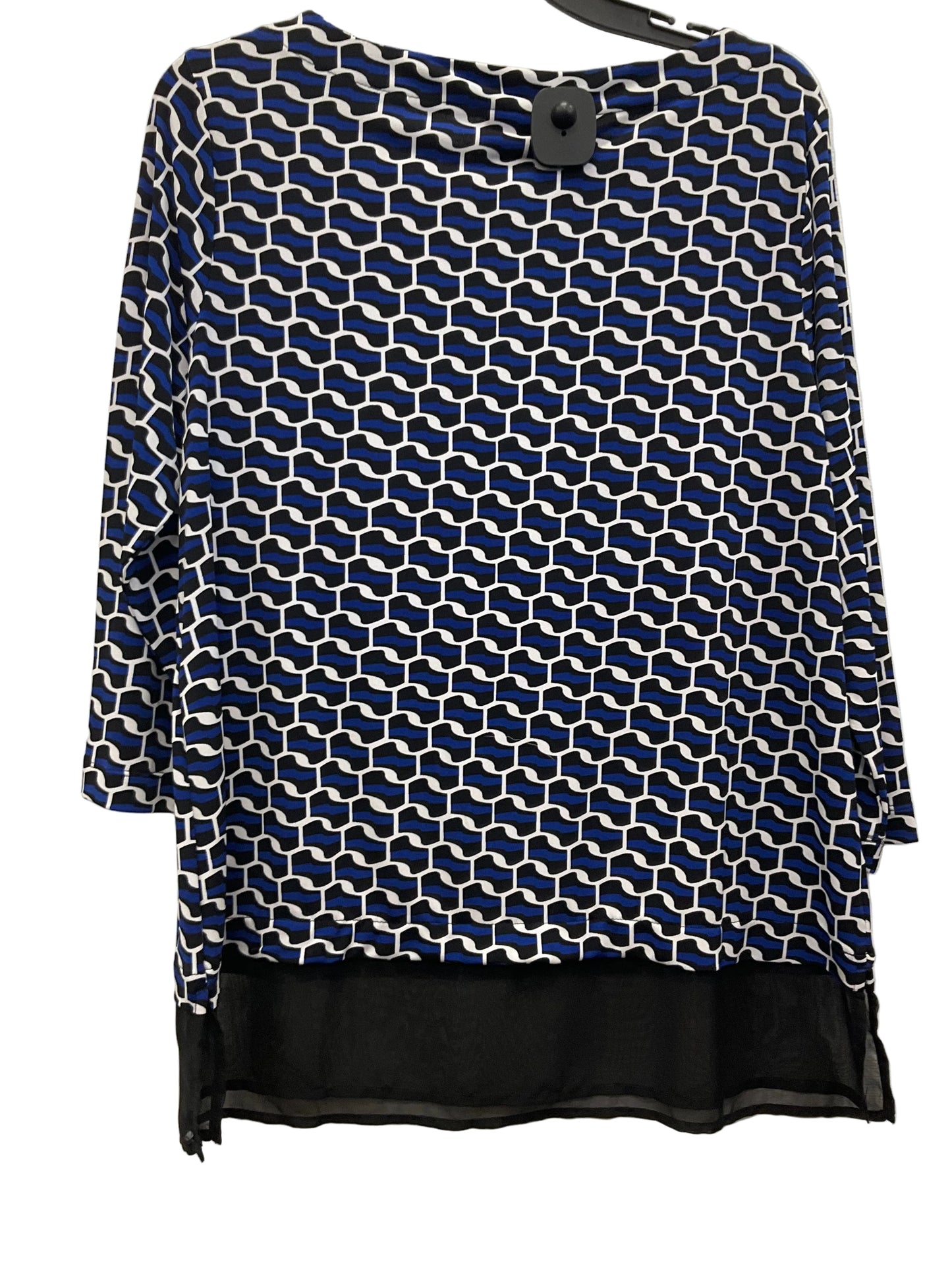 Top Long Sleeve By Chicos In Blue, Size: M