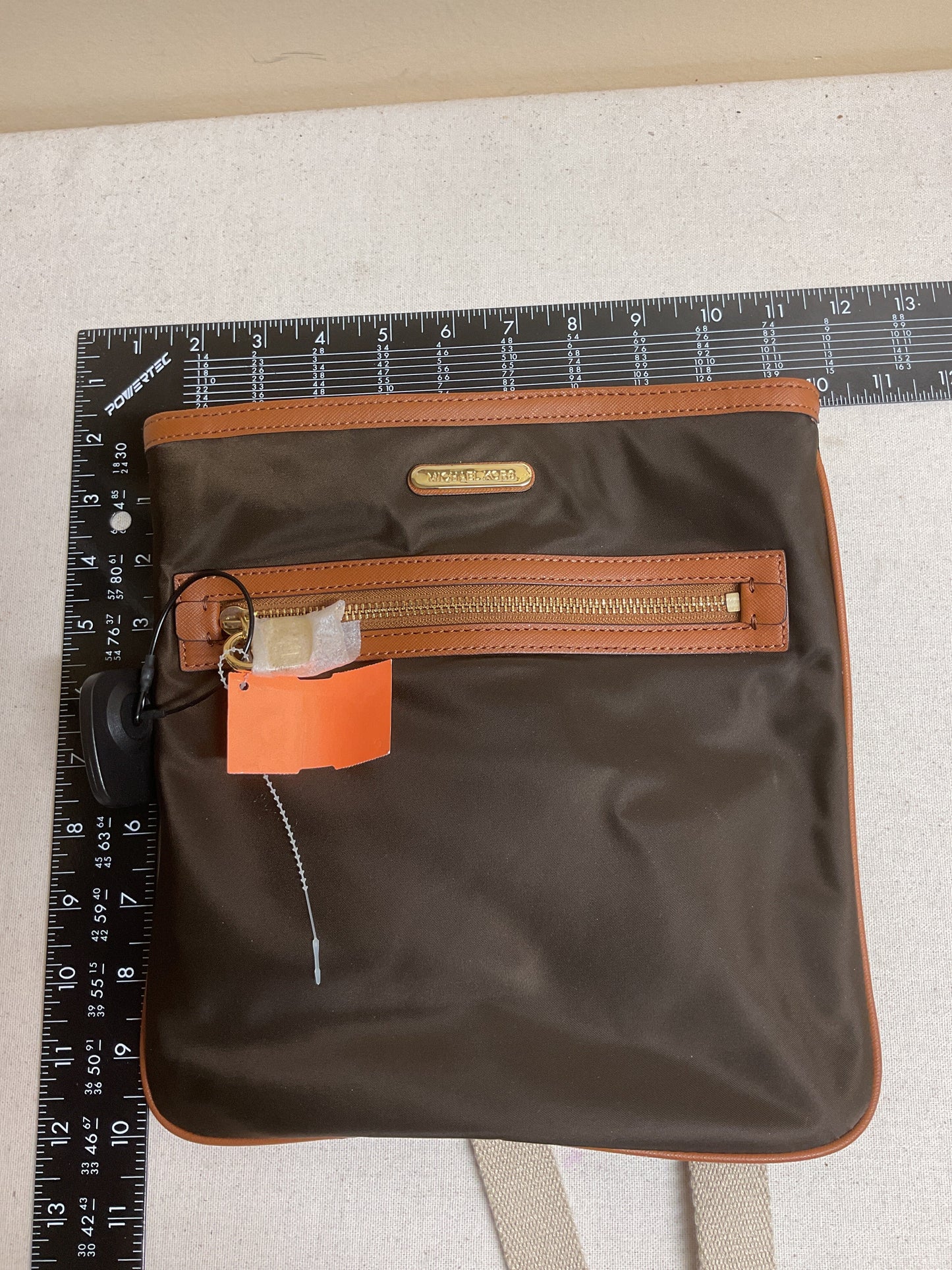 Crossbody Designer By Michael Kors In Brown, Size:Small