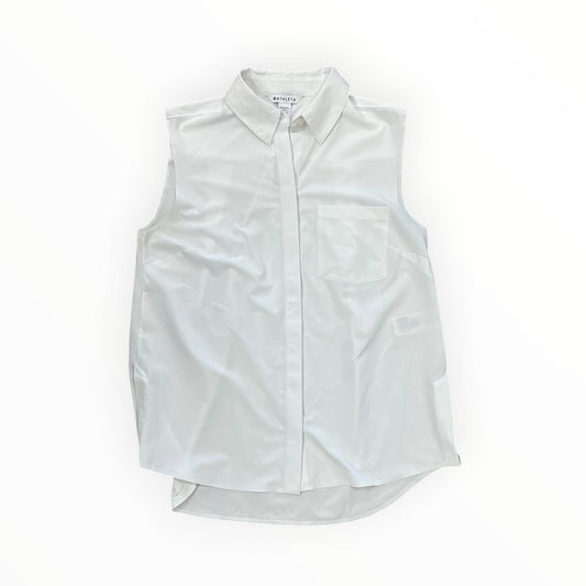 Blouse Sleeveless By Athleta In White, Size:S