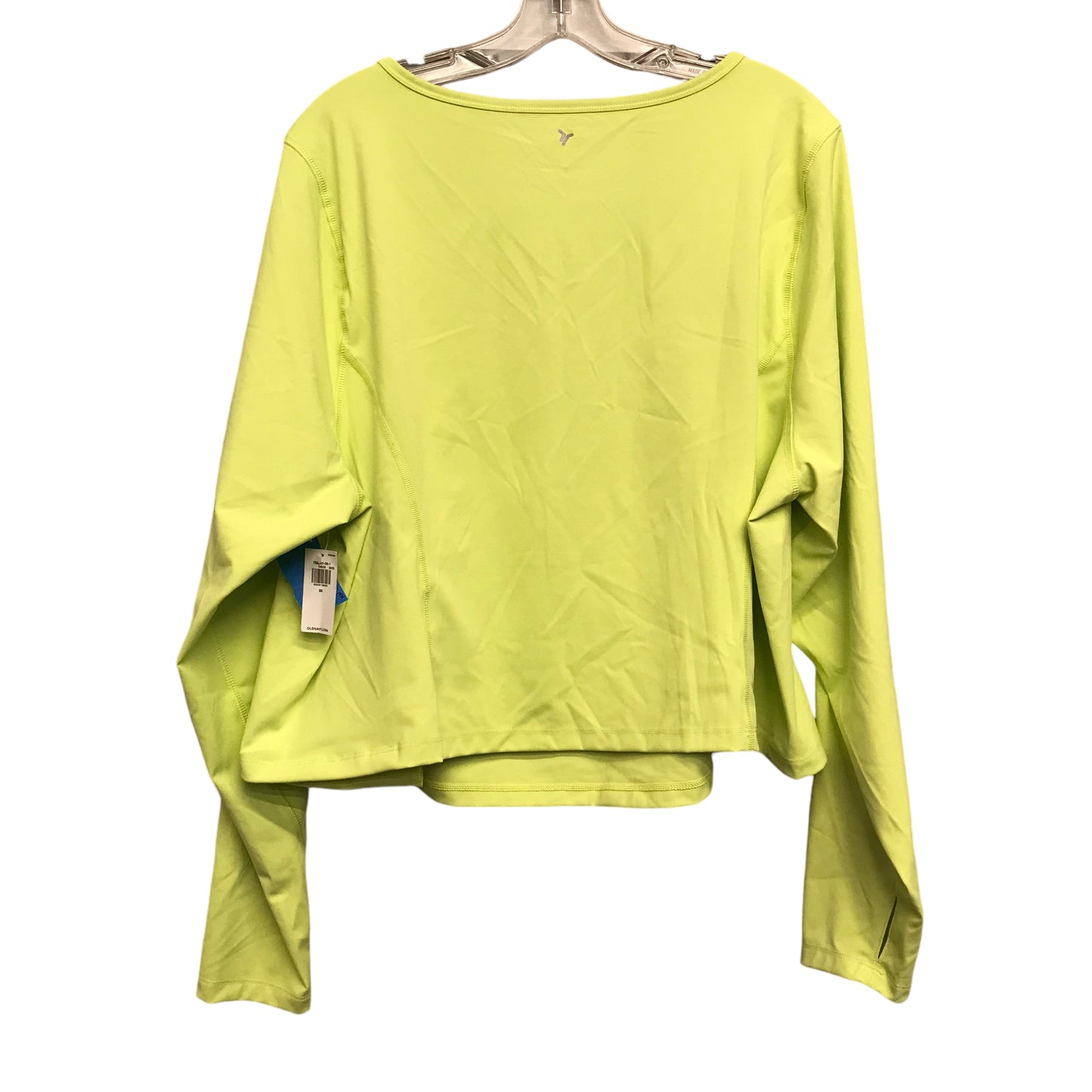 Athletic Top Ls Crewneck By Old Navy In Yellow, Size:3X