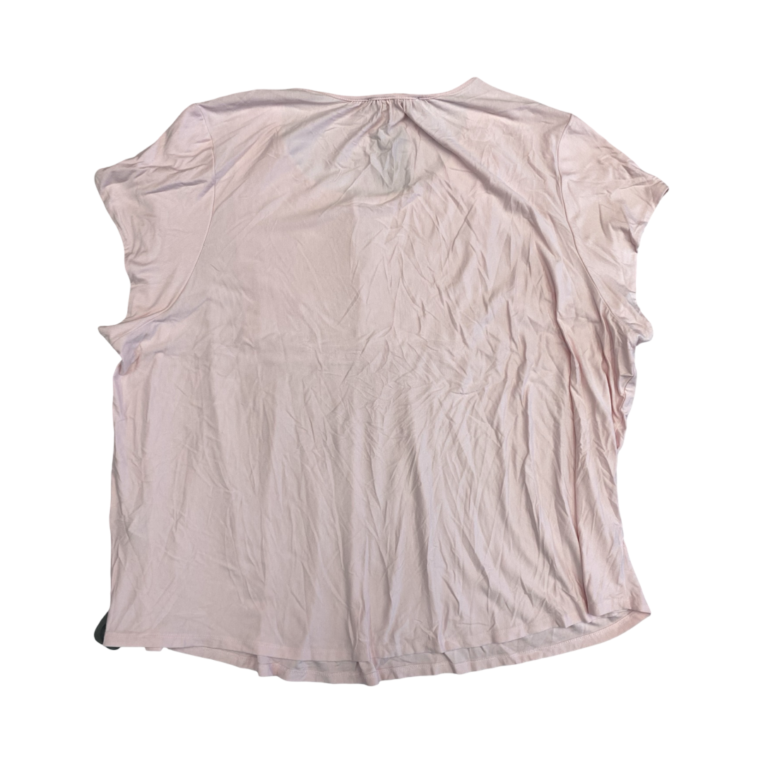 Top Ss By Tommy Hilfiger In Pink, Size:3X