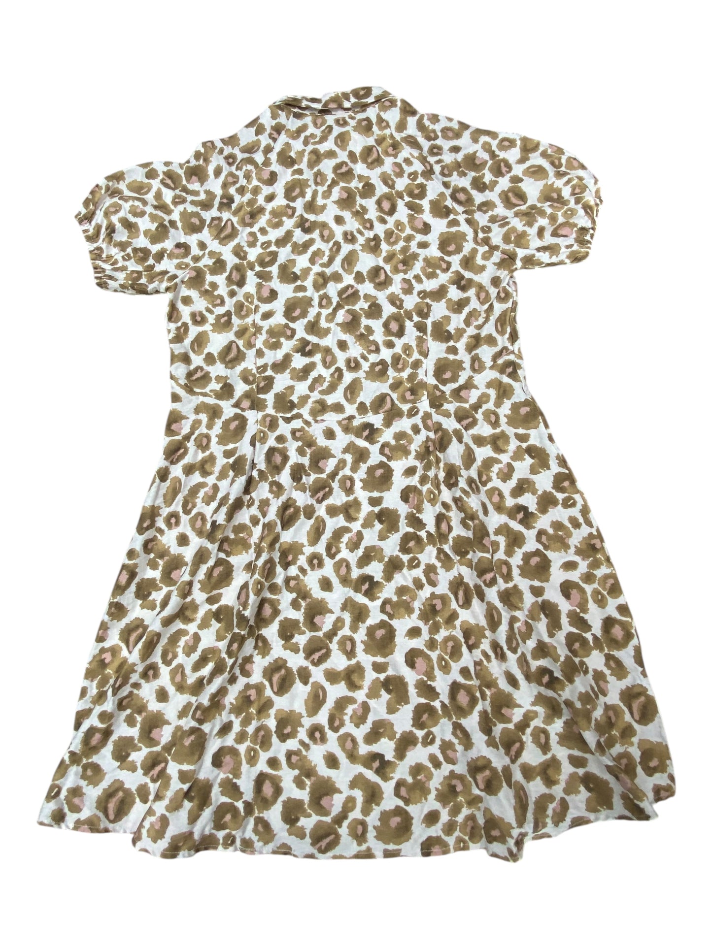 Dress Casual Midi By Angela Plus In Animal Print, Size:Xl