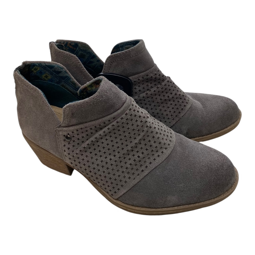 Boots Ankle Heels By Earth Origins In Grey, Size:8.5