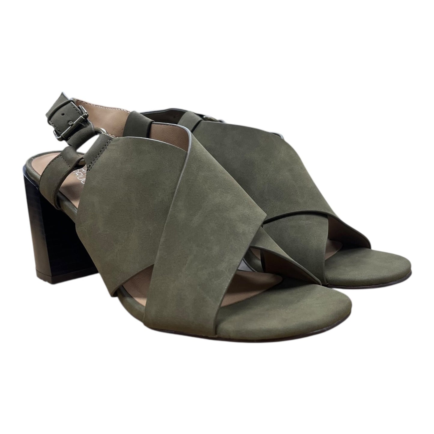 Sandals Heels Block By Market & Spruce In Green, Size:8