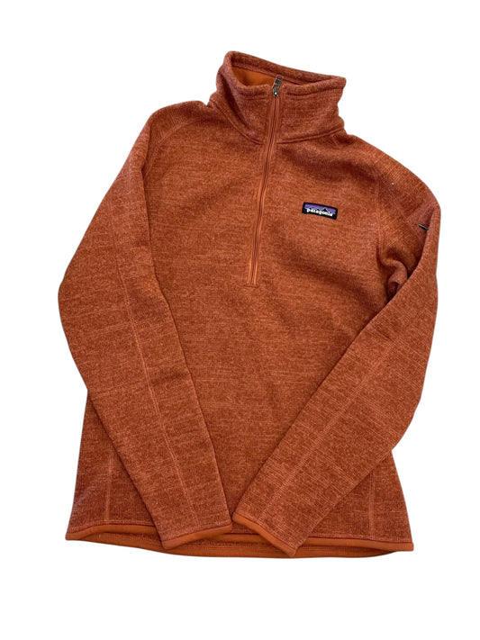 Athletic Jacket By Patagonia In Orange, Size:M