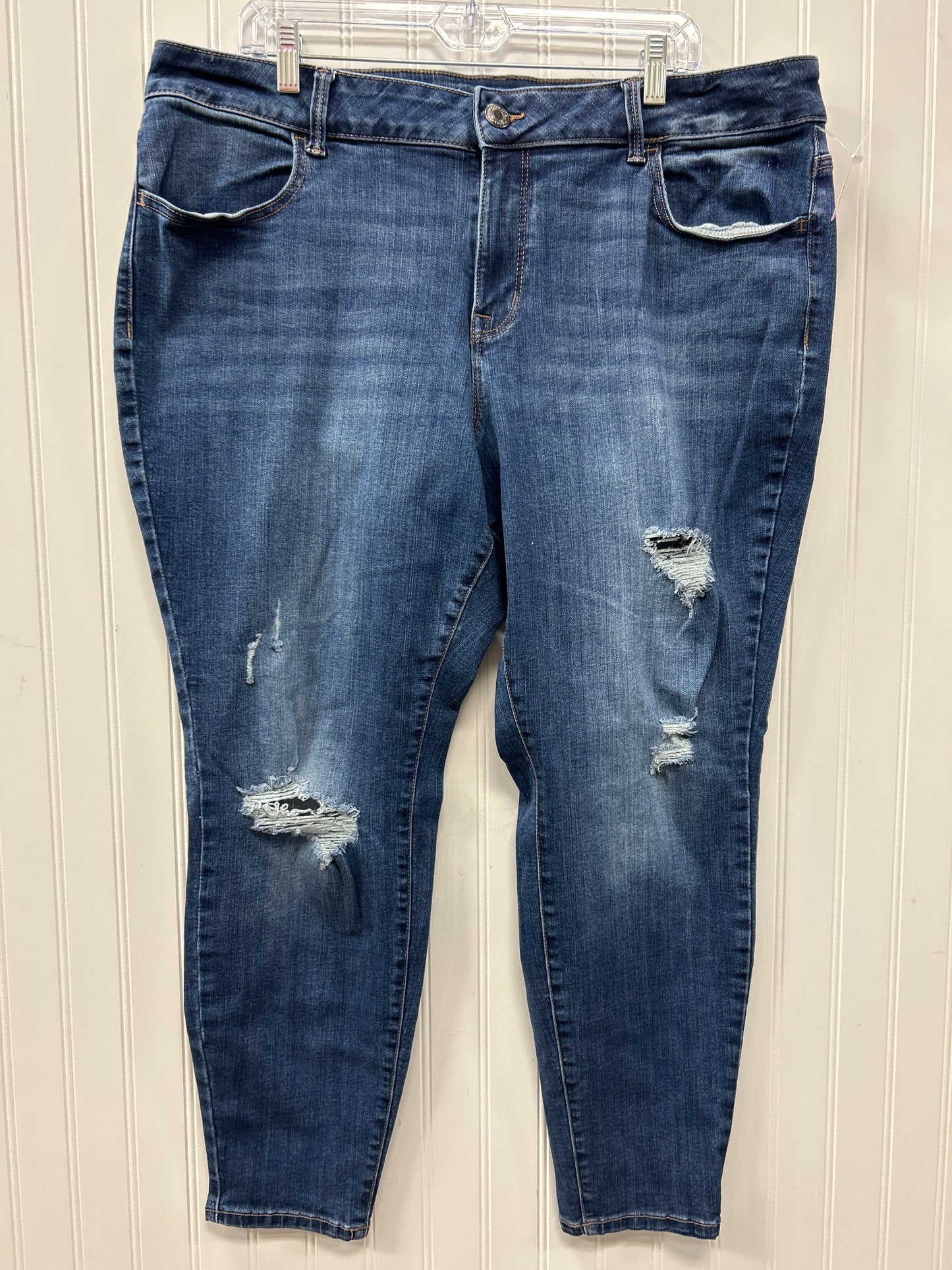 Jeans Skinny By Maurices In Blue Denim, Size:20