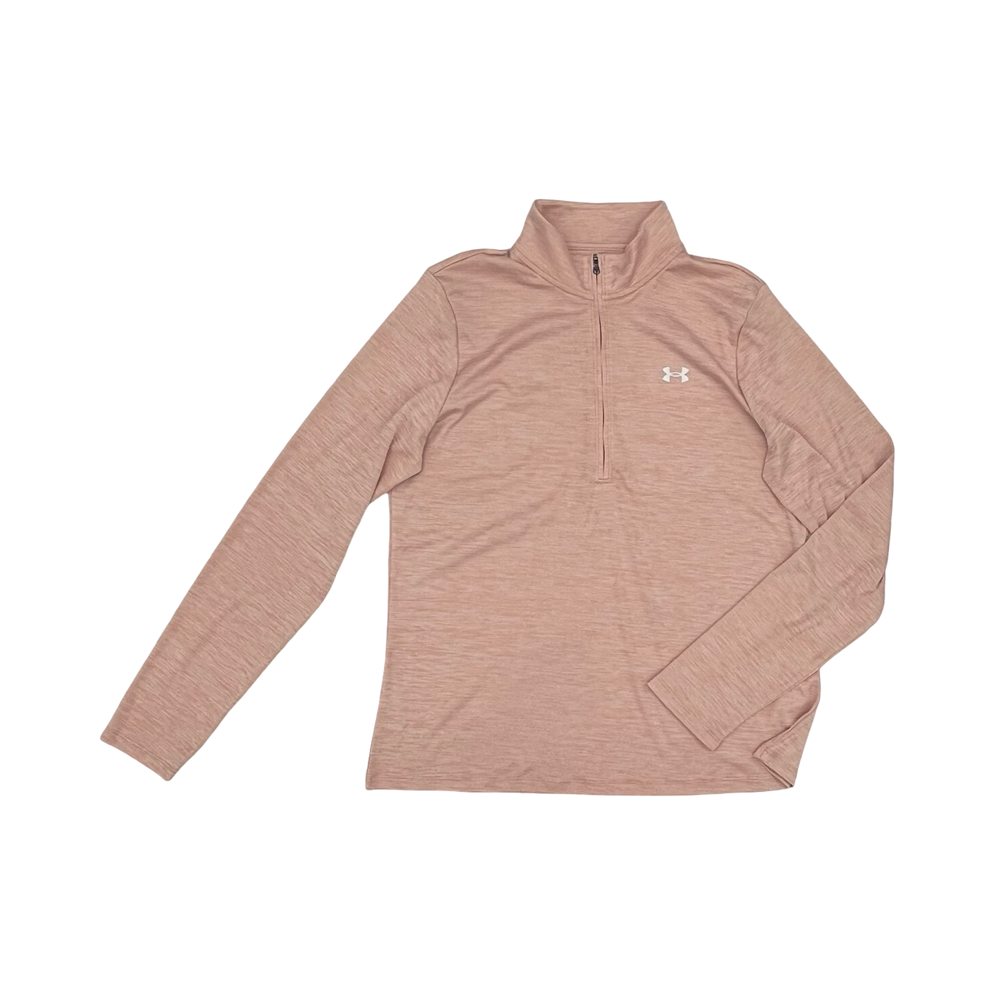 Athletic Top Ls Collar By Under Armour In Peach, Size:L