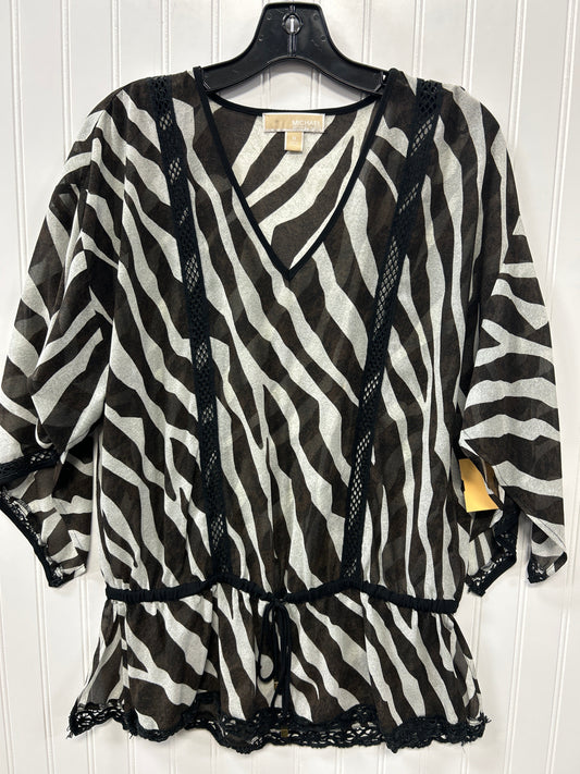 Blouse Ss By Michael By Michael Kors In Animal Print, Size:M