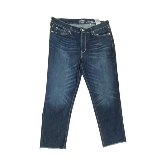 Jeans Straight By Levis In Blue Denim, Size:14