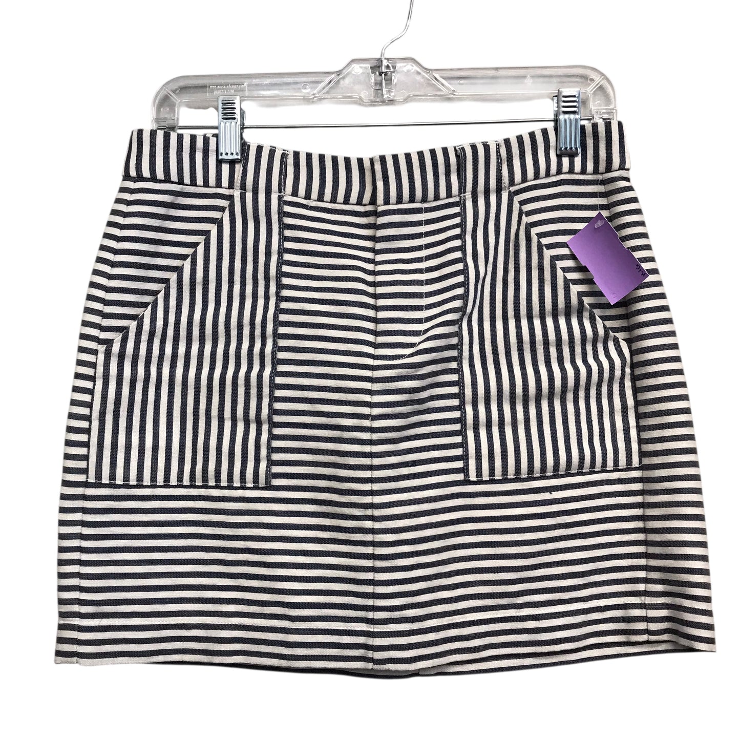 Skirt Mini & Short By Madewell In Striped Pattern, Size:4