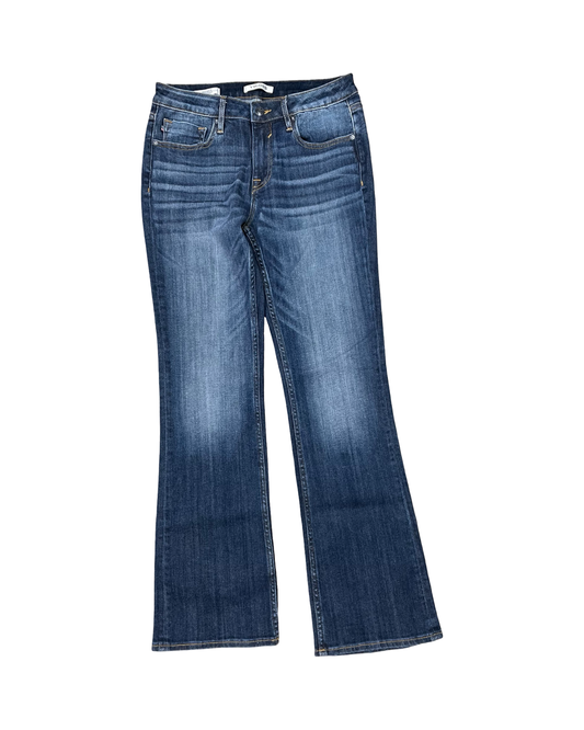 Jeans Boot Cut By Vigoss In Blue Denim, Size:8