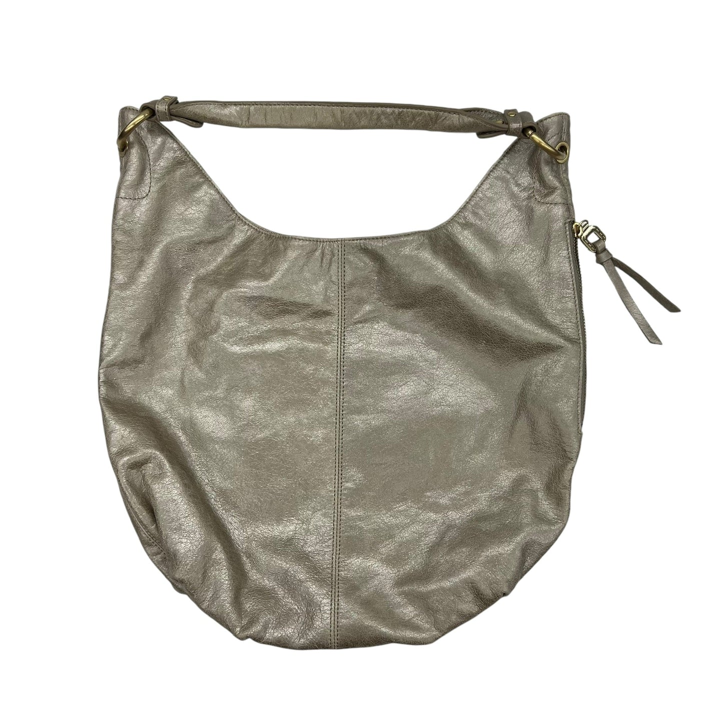 Handbag Leather By Hobo Intl In Gold, Size:Medium