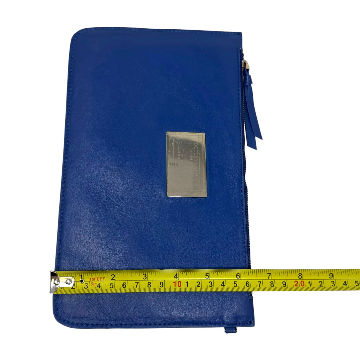 AS IS Leather Zip Pouch with Mirror Luxury Designer By Bottega Veneta, Size: Small