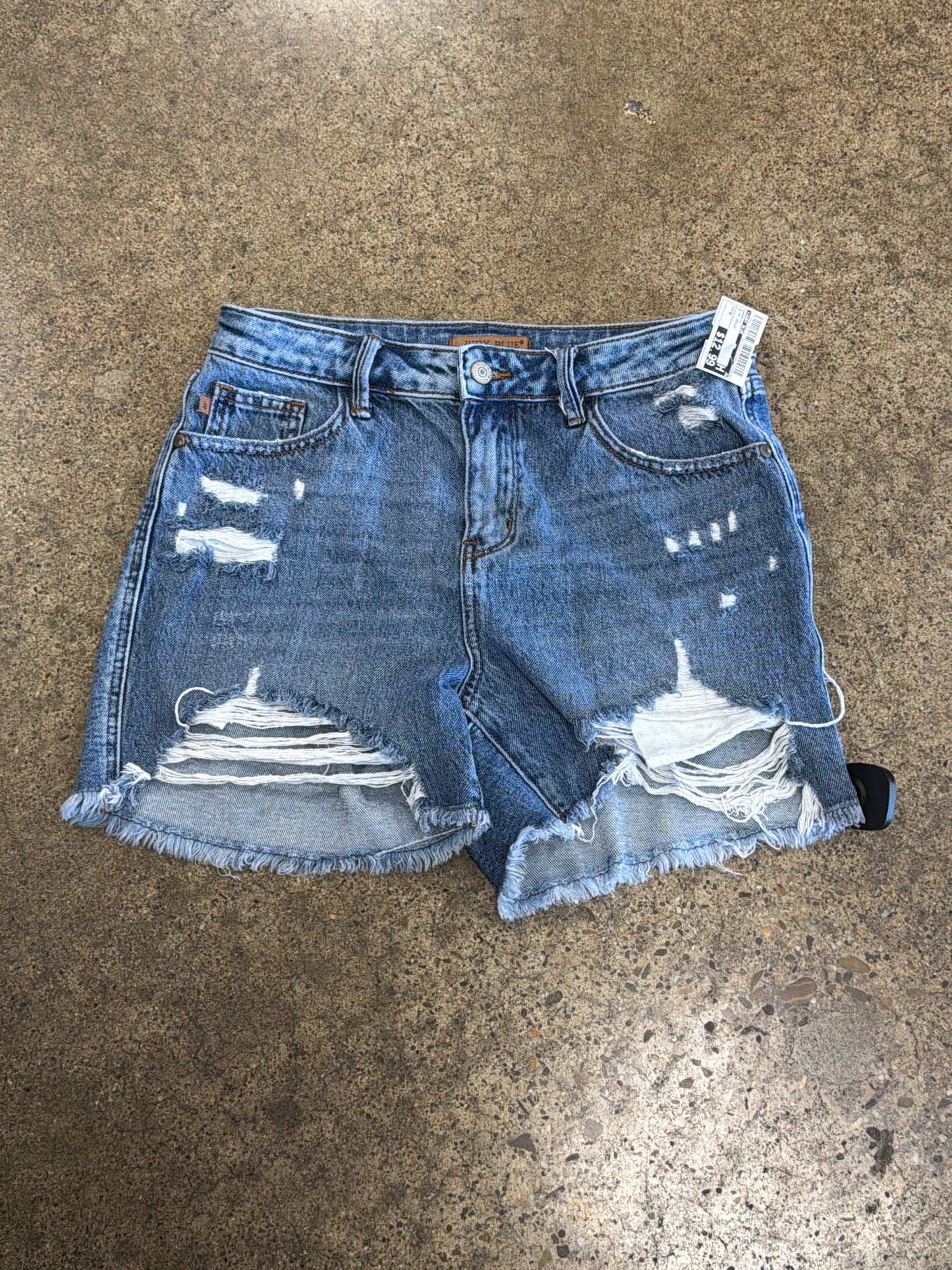 Shorts By Judy Blue In Blue Denim, Size:M