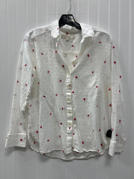 Top Ls By Loft In White, Size:S