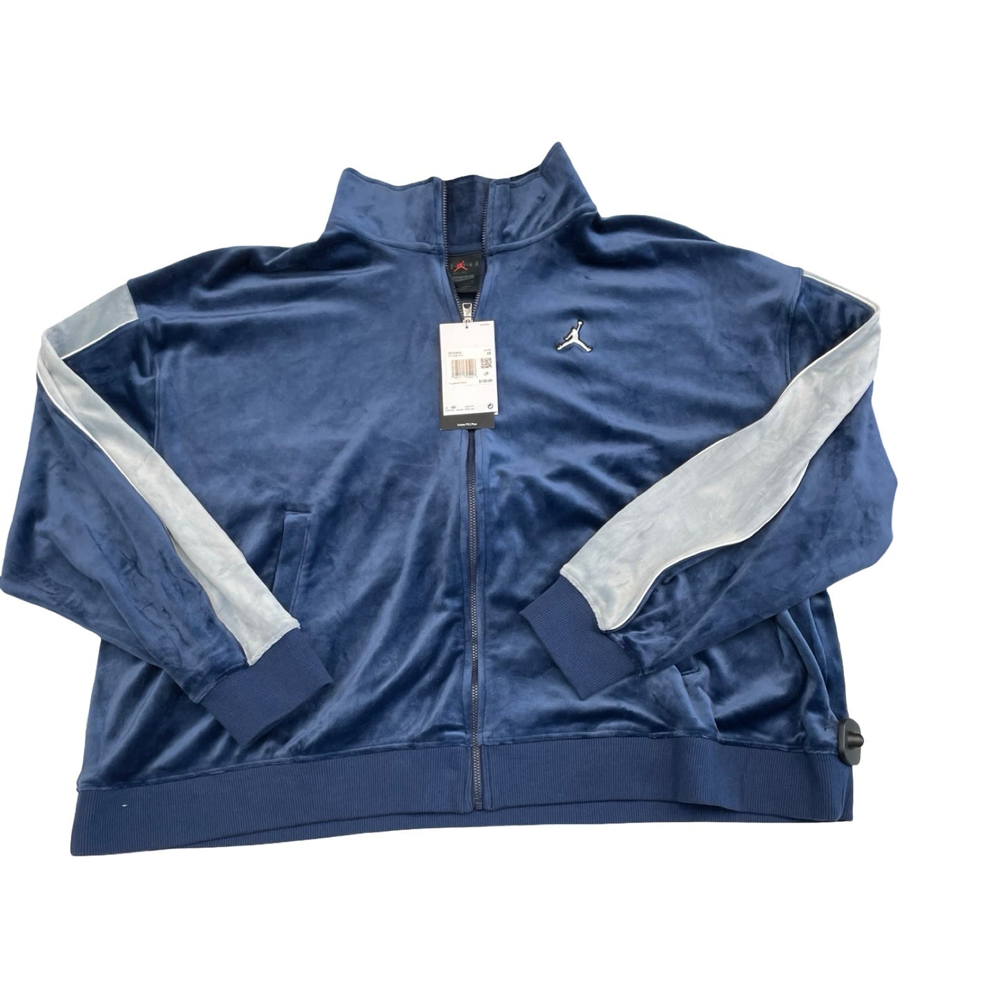 Athletic Jacket By Nike In Navy, Size:2X