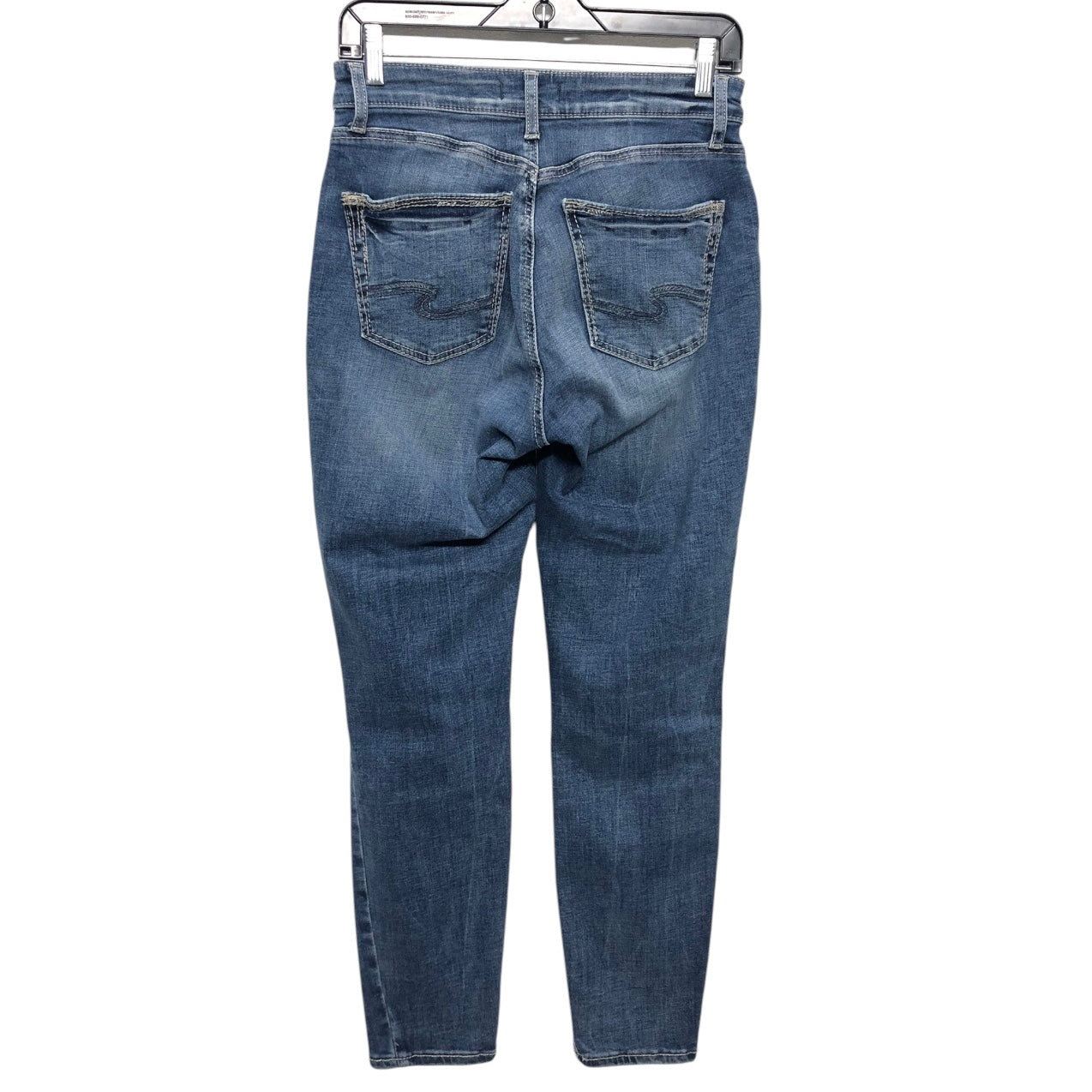 Jeans Straight By Silver In Blue Denim, Size:6