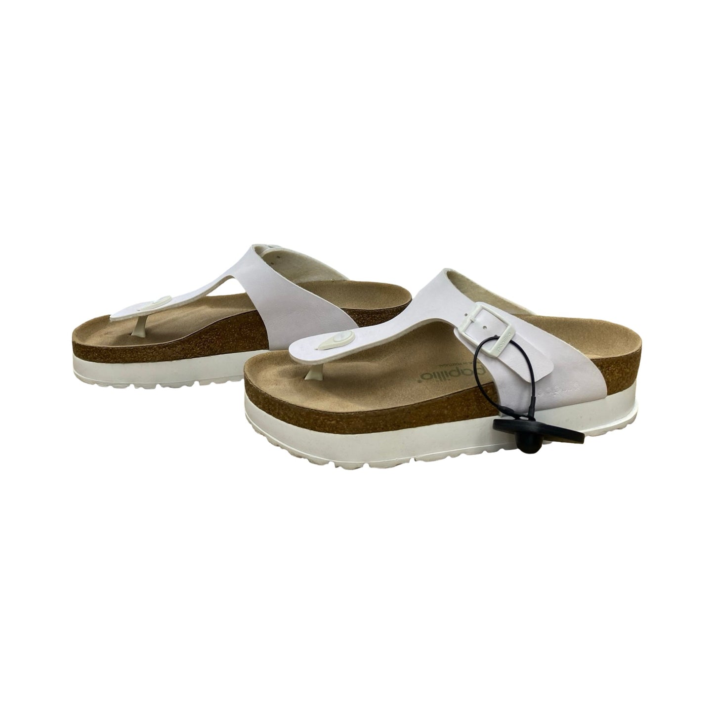 Sandals Designer By Birkenstock In White, Size:8.5