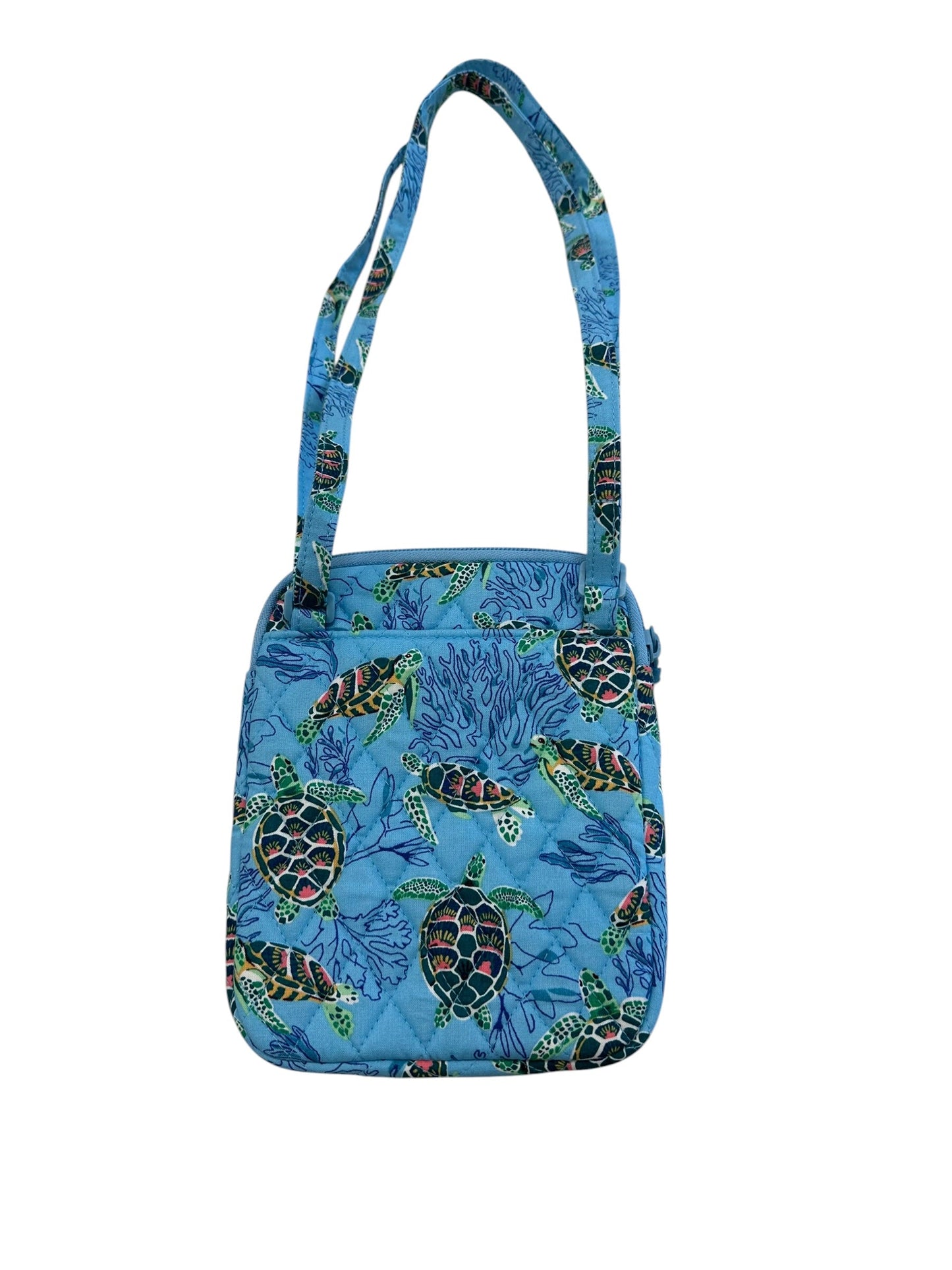 Crossbody By Vera Bradley In Blue & Green, Size:Small