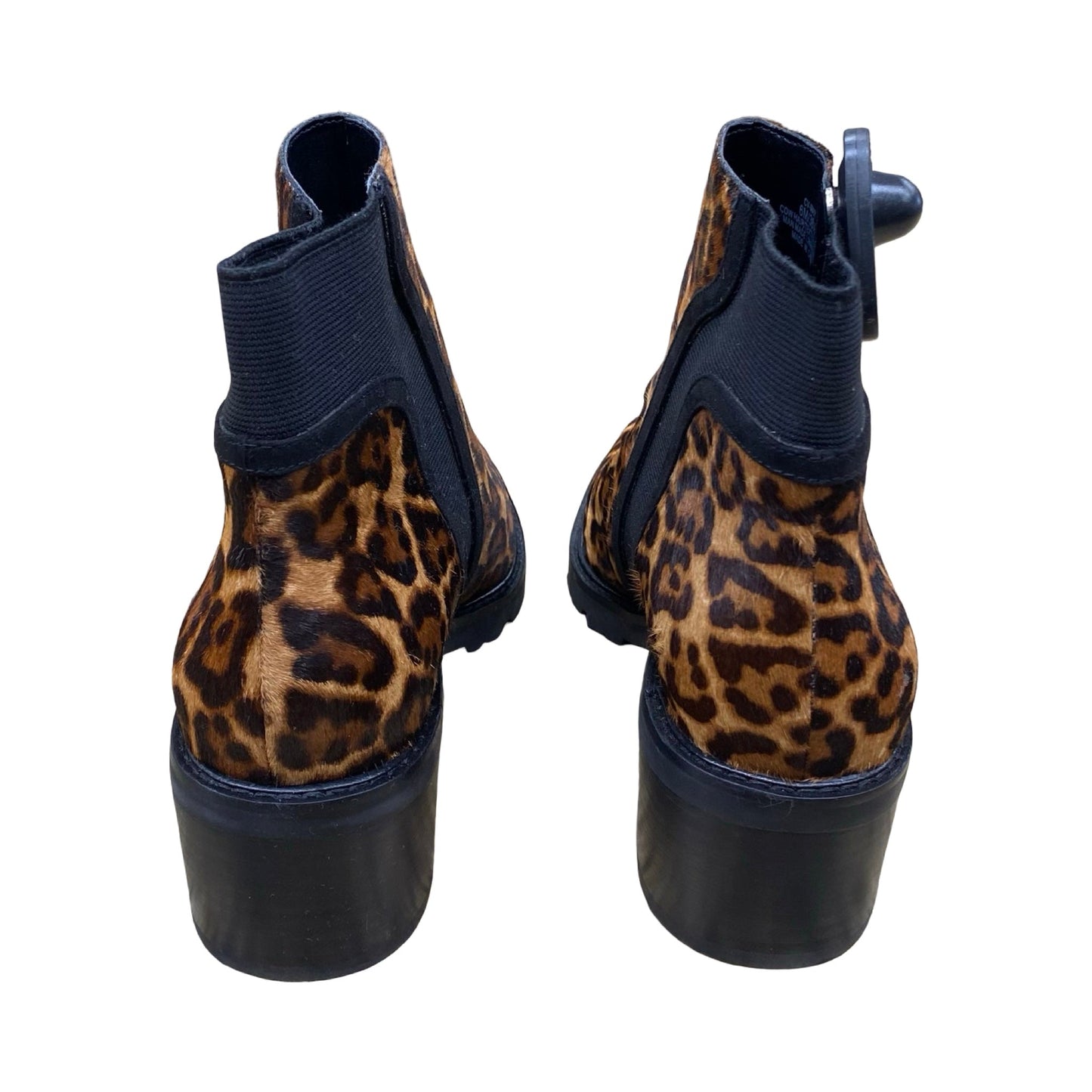 Boots Ankle Heels By Crown Vintage In Animal Print, Size:6