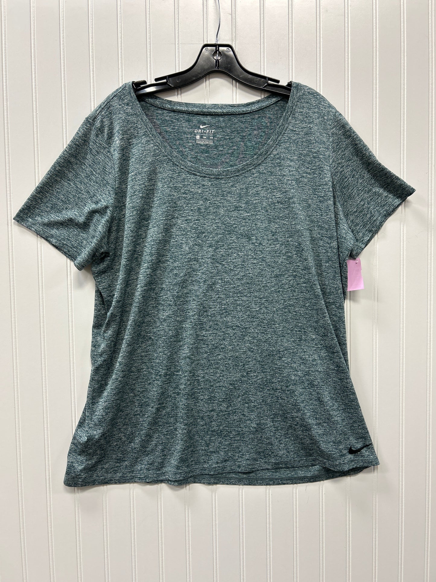 Athletic Top Ss By Nike Apparel In Blue, Size:Xxl