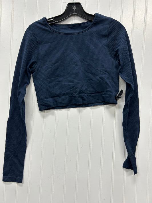 Athletic Top Ls Crewneck By Lululemon In Navy, Size:8
