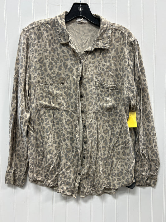 Blouse Ls By Maurices In Animal Print, Size:1