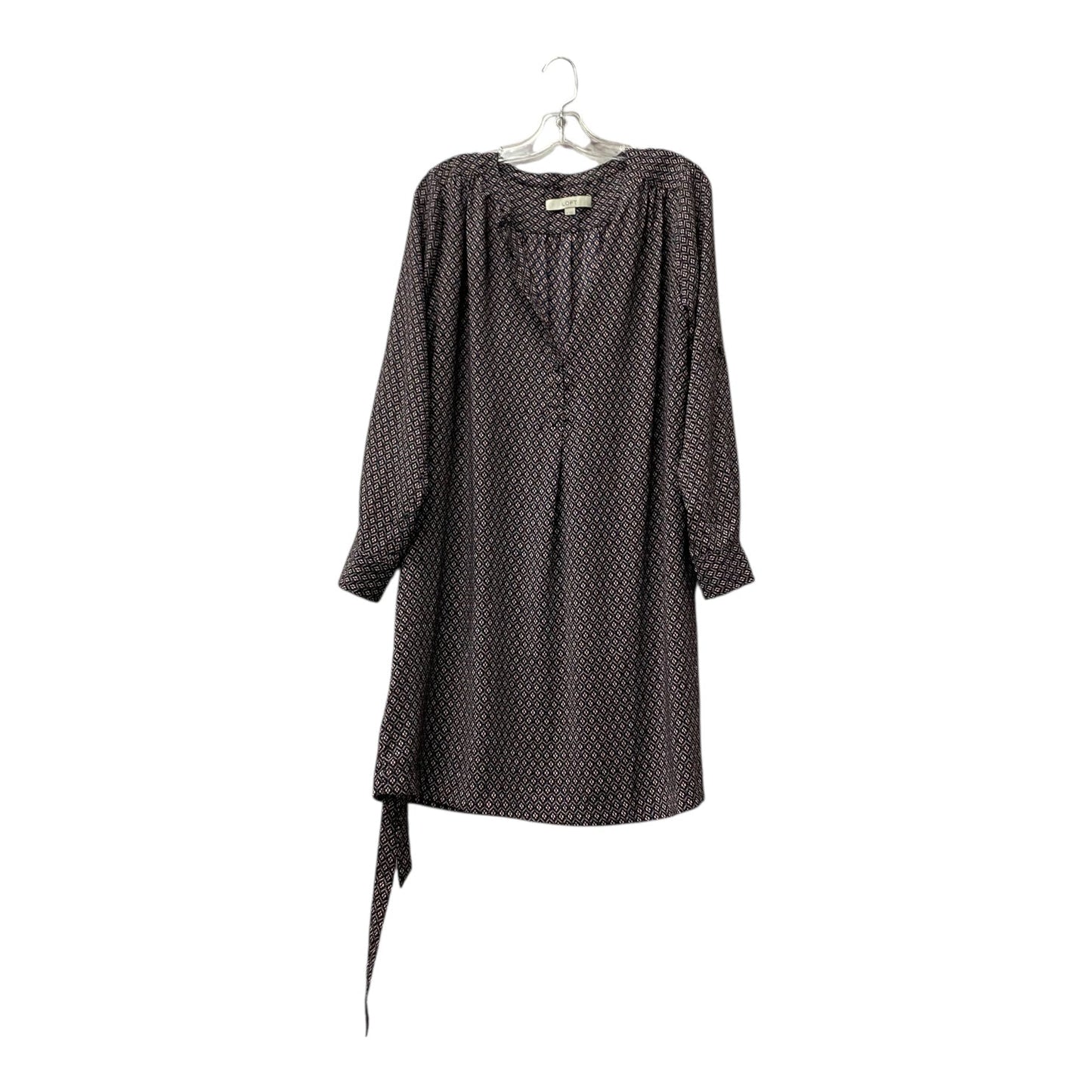 Dress Casual Short By Loft In Blue & Red, Size:M