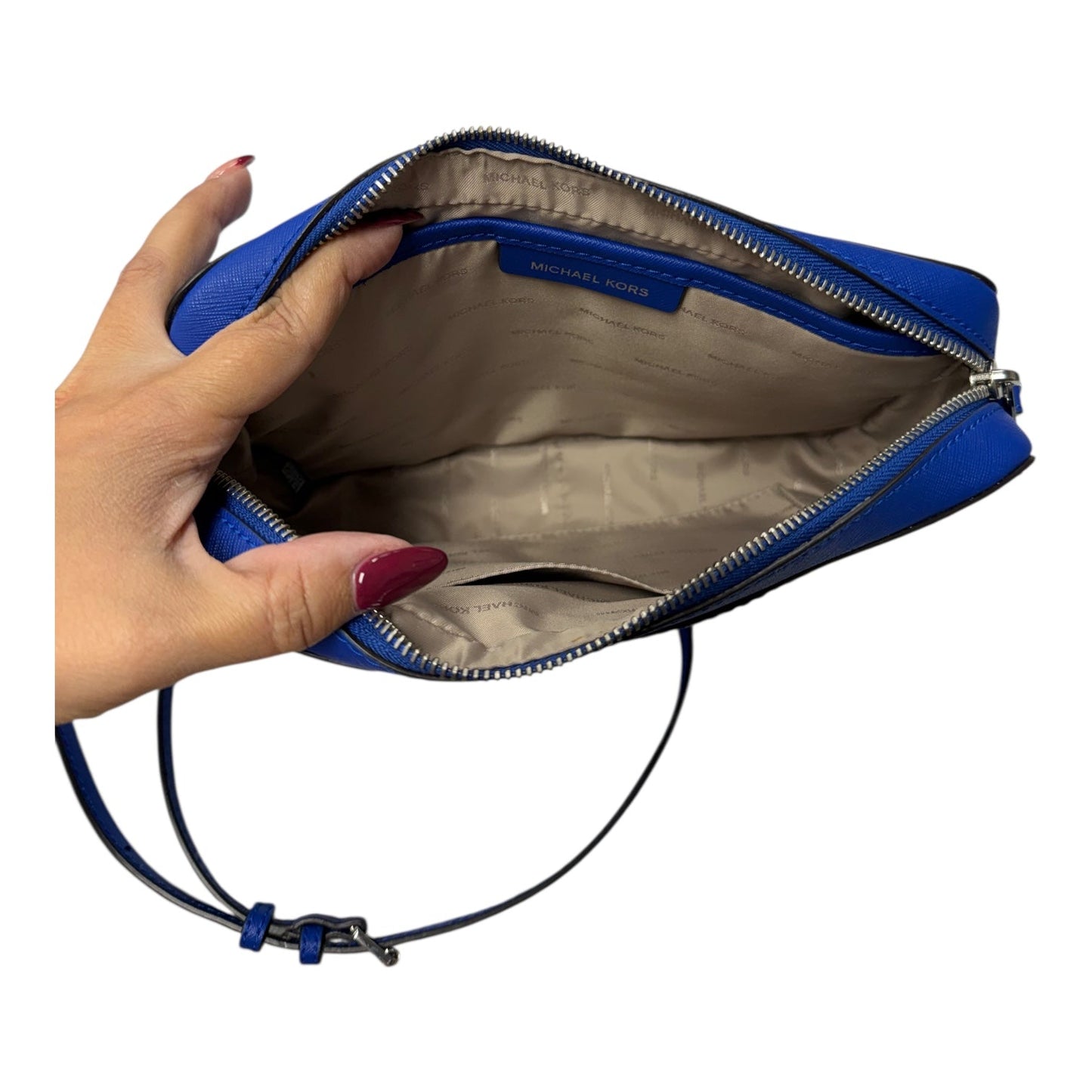 Crossbody Designer By Michael Kors In Black, Size:Medium