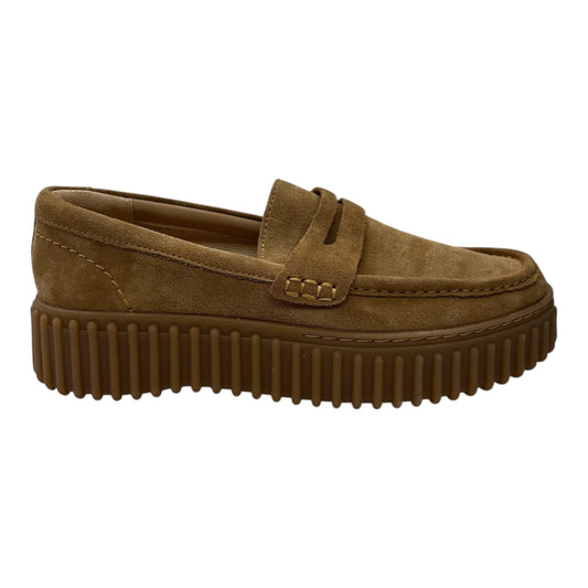 Shoes Flats By Clarks In Brown, Size:9