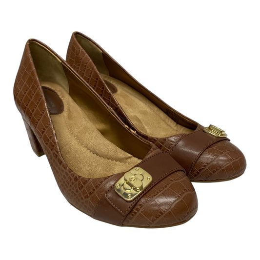 SHOES HEELS BLOCK by GIANI BERNINI In BROWN, Size: 7.5