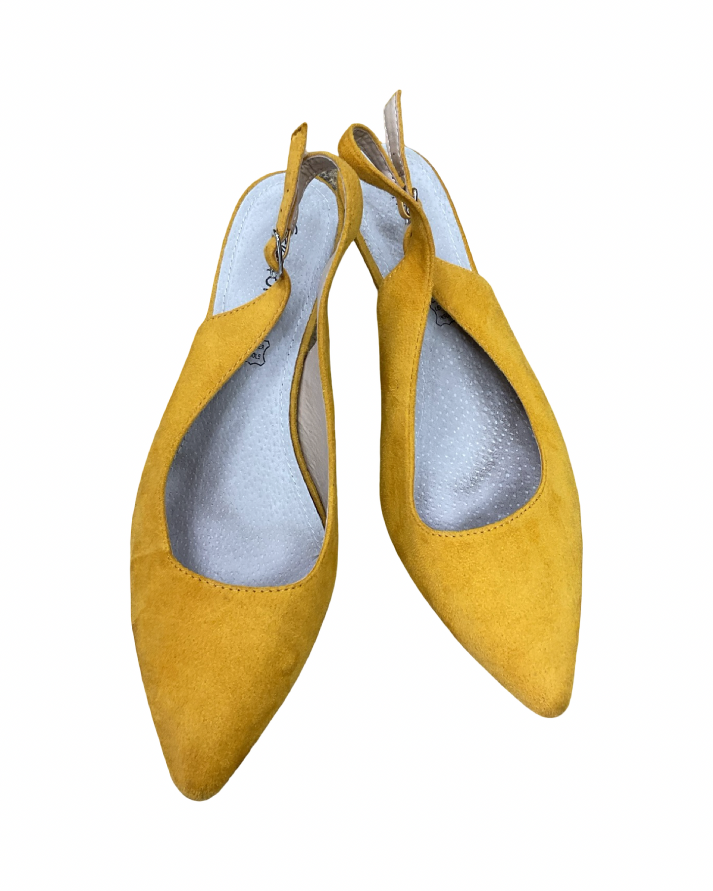 Shoes Heels Kitten By Clothes Mentor In Yellow, Size:8